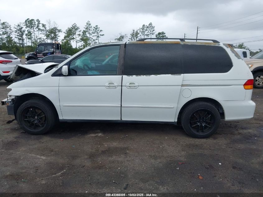 2002 Honda Odyssey Ex VIN: 5FNRL186X2B049627 Lot: 43360305