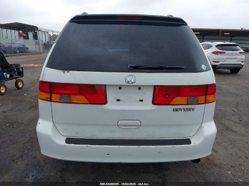 2002 Honda Odyssey Ex VIN: 5FNRL186X2B049627 Lot: 43360305