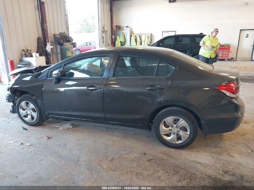 2014 Honda Civic Lx VIN: 2HGFB2F58EH524228 Lot: 43360337