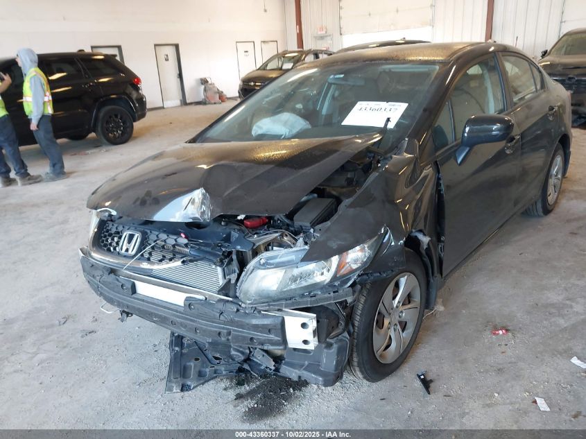 2014 Honda Civic Lx VIN: 2HGFB2F58EH524228 Lot: 43360337