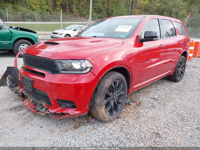 2019 Dodge Durango 5.7 R t Awd Red Lot 111043360352 Vin 1C4SDJCT4KC806952