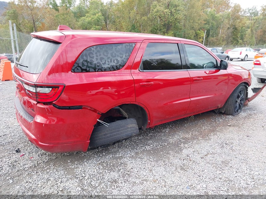 2019 Dodge Durango 5.7 R t Awd Red Lot 111043360352 Vin 1C4SDJCT4KC806952