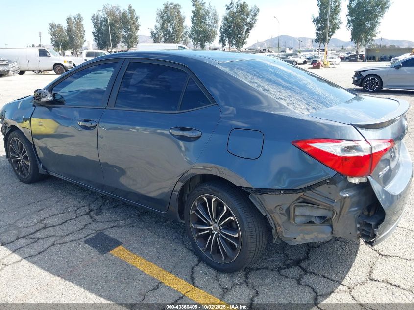 2016 Toyota Corolla S Plus VIN: 5YFBURHE5GP511155 Lot: 43360405