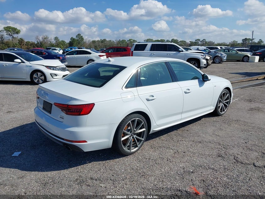 Vin: waufnaf48hn028961, lot: 43855170, audi a4 2.0t premium 20174