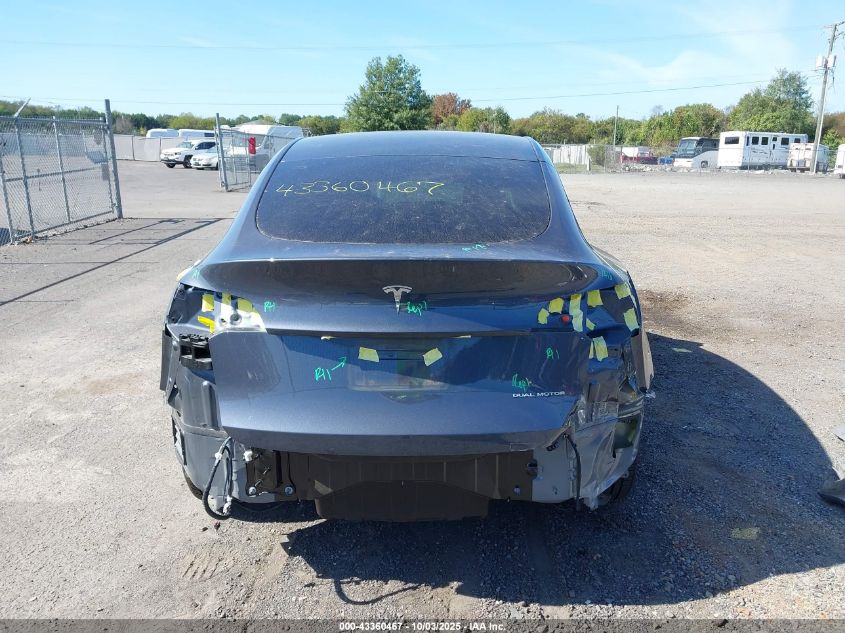 2023 Tesla Model Y Awd/Long Range Dual Motor All-Wheel Drive VIN: 7SAYGDEE0PA034686 Lot: 43360467