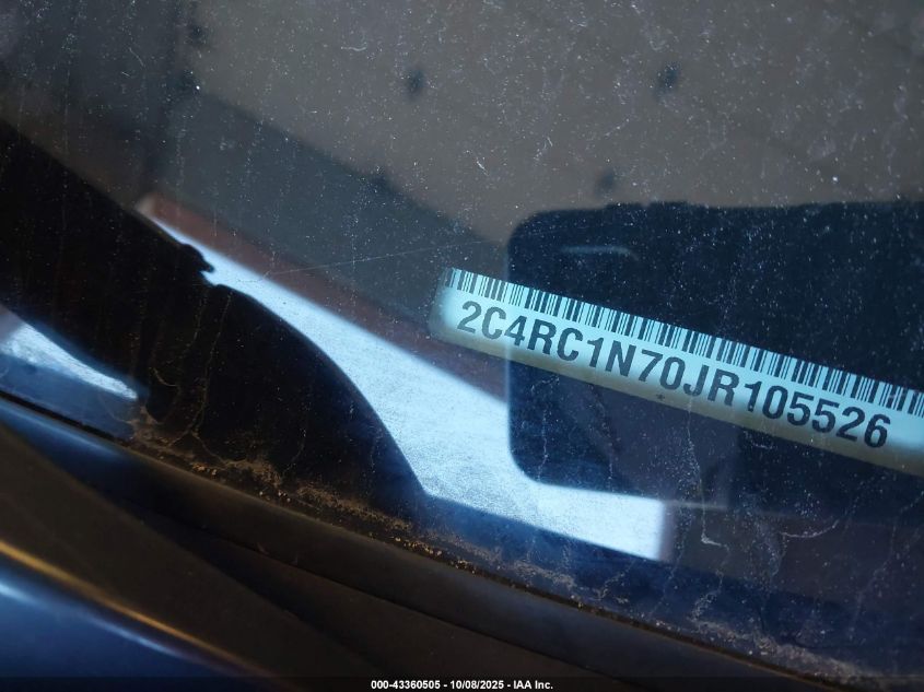 2018 Chrysler Pacifica Hybrid Limited VIN: 2C4RC1N70JR105526 Lot: 43360505