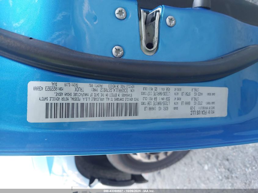 2020 Ram 3500 Laramie 4X4 8' Box VIN: 3C63RRJLXLG170812 Lot: 43360507