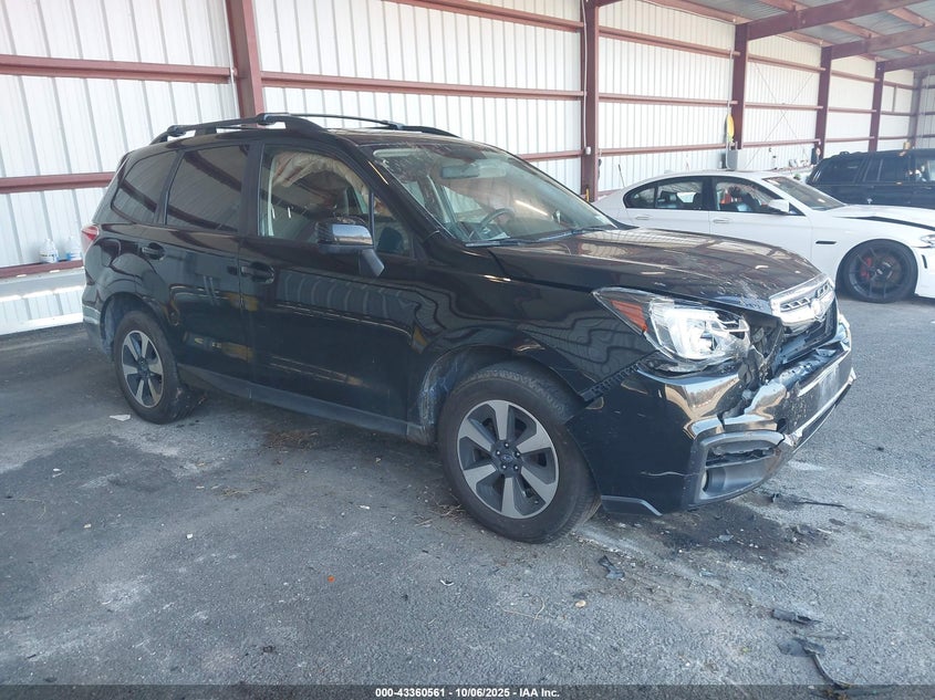 2017 Subaru Forester 2.5 2.5i Premium Black Lot 111043360561 Vin JF2SJAEC2HH578503