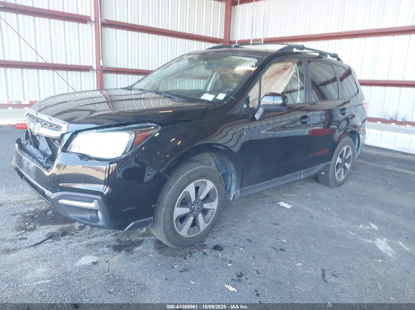2017 Subaru Forester 2.5 2.5i Premium Black Lot 111043360561 Vin JF2SJAEC2HH578503