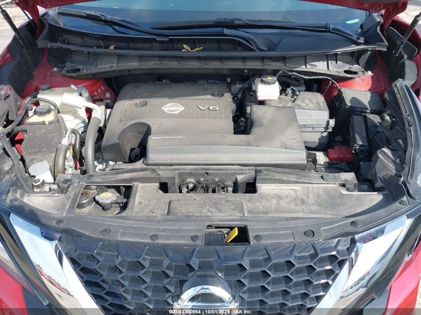 2019 Nissan Murano Sl VIN: 5N1AZ2MS3KN153183 Lot: 43360564