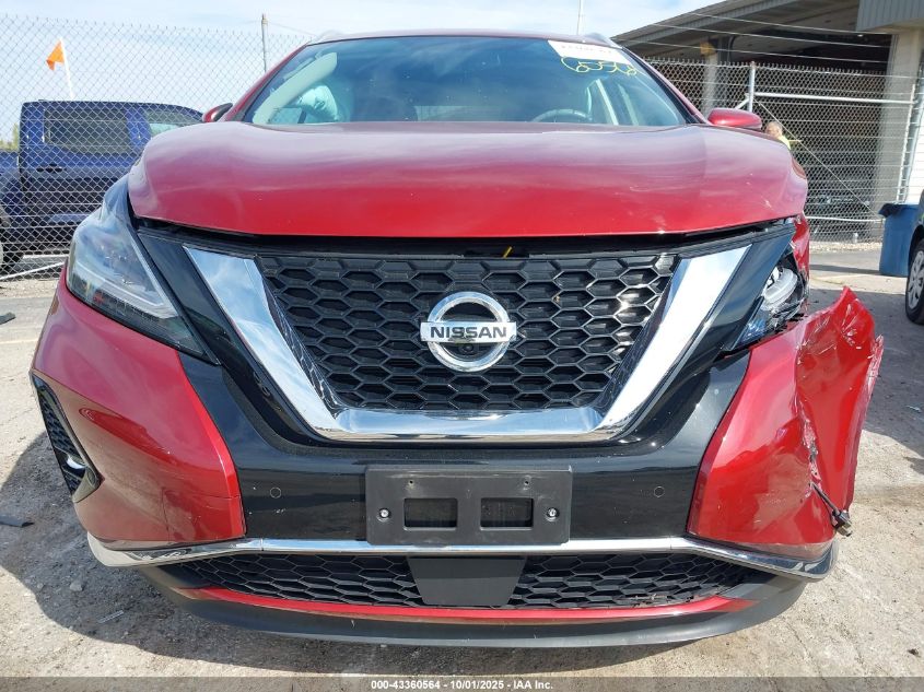 2019 Nissan Murano Sl VIN: 5N1AZ2MS3KN153183 Lot: 43360564