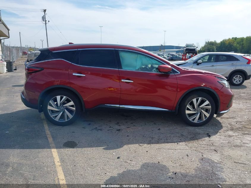 2019 Nissan Murano Sl VIN: 5N1AZ2MS3KN153183 Lot: 43360564
