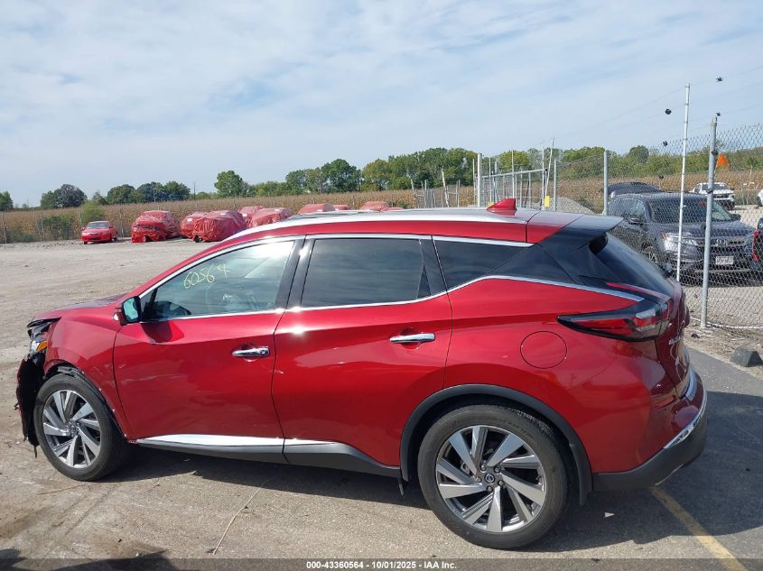 2019 Nissan Murano Sl VIN: 5N1AZ2MS3KN153183 Lot: 43360564