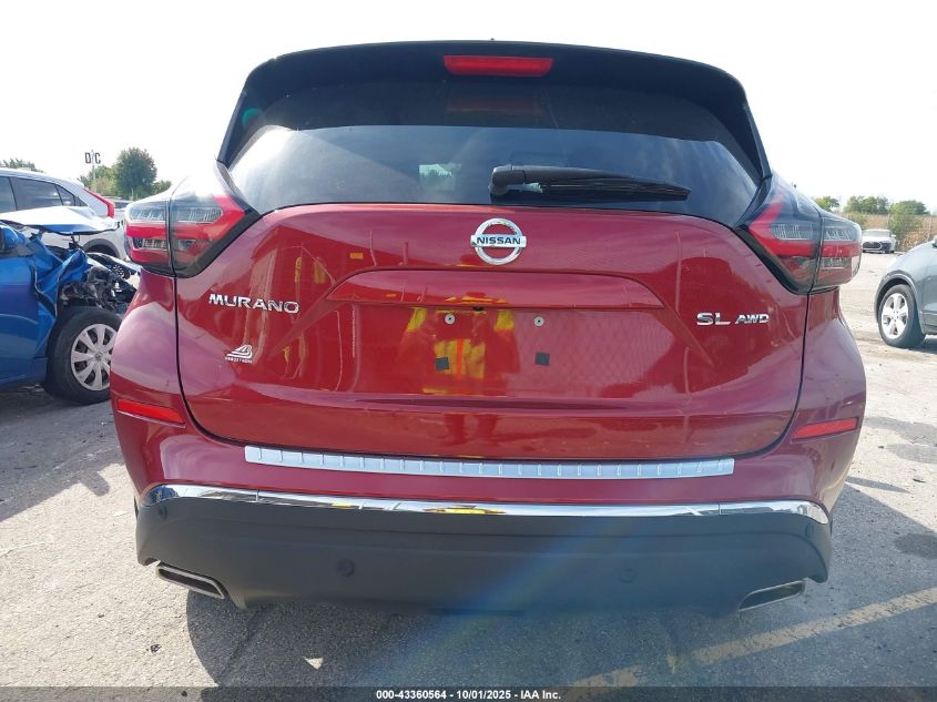 2019 Nissan Murano Sl VIN: 5N1AZ2MS3KN153183 Lot: 43360564