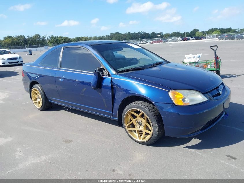 2002 Honda Civic Ex VIN: 1HGEM22932L081791 Lot: 43360699