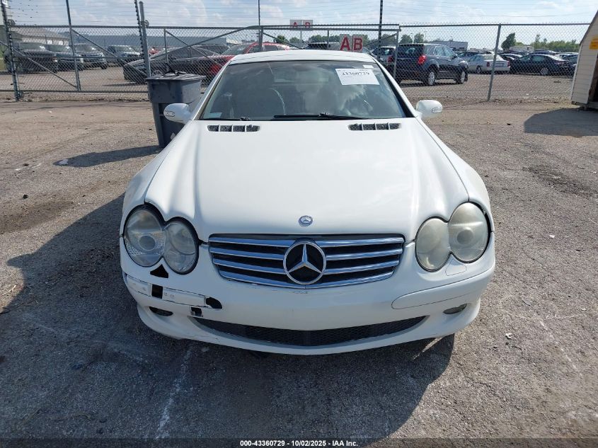 2003 Mercedes-Benz Sl 500 VIN: WDBSK75F03F032584 Lot: 43360729