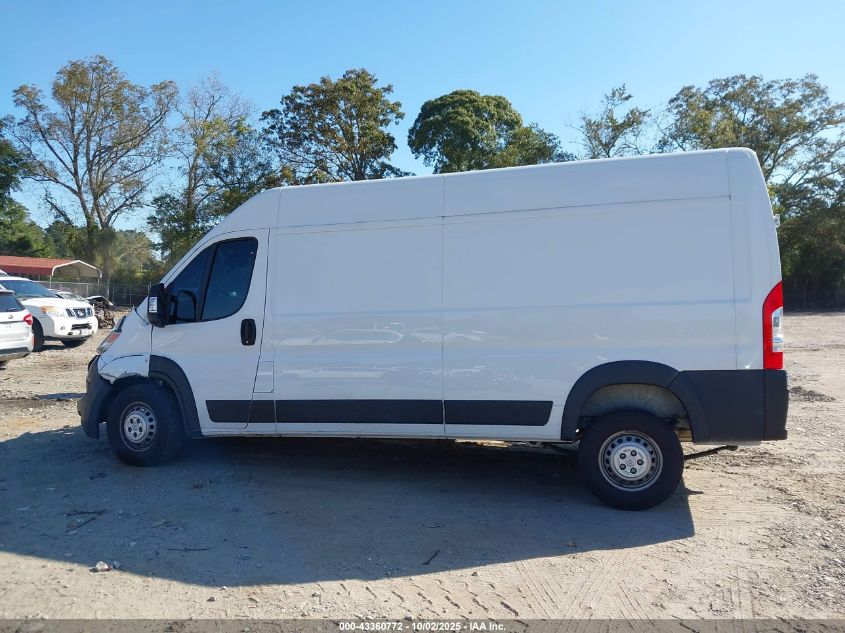 2024 Ram Promaster 2500 Tradesman High Roof 159 Wb W/Pass Seat VIN: 3C6LRVDG0RE102904 Lot: 43360772