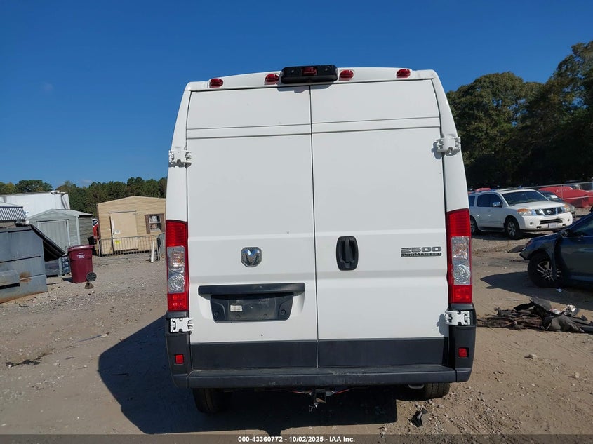 2024 Ram Promaster 2500 Tradesman High Roof 159 Wb W/Pass Seat VIN: 3C6LRVDG0RE102904 Lot: 43360772