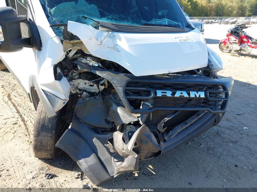 2024 Ram Promaster 2500 Tradesman High Roof 159 Wb W/Pass Seat VIN: 3C6LRVDG0RE102904 Lot: 43360772