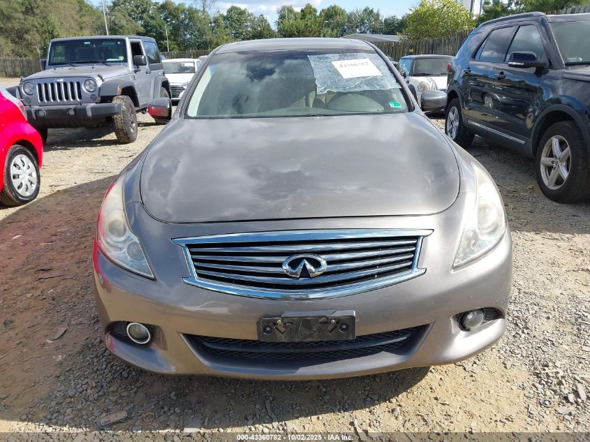 2011 Infiniti G37X VIN: JN1CV6ARXBM411404 Lot: 43360782