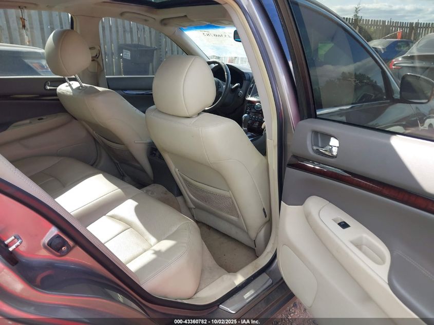 2011 Infiniti G37X VIN: JN1CV6ARXBM411404 Lot: 43360782