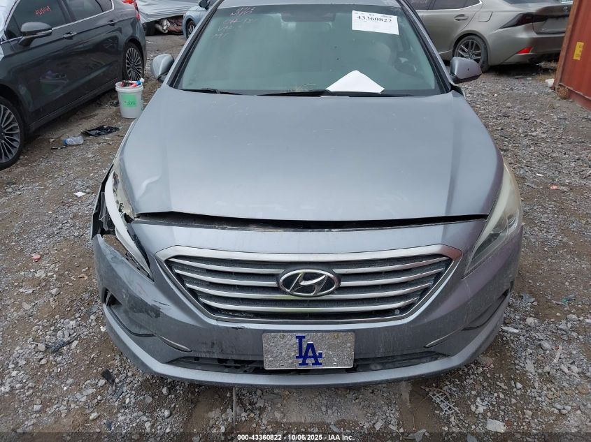 2016 Hyundai Sonata Se VIN: 5NPE24AFXGH335533 Lot: 43360822
