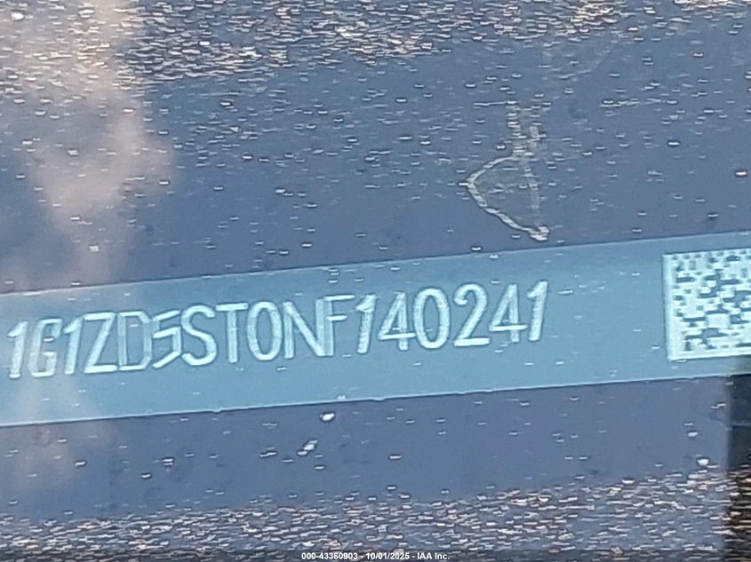 2022 CHEVROLET MALIBU FWD LT - 1G1ZD5ST0NF140241