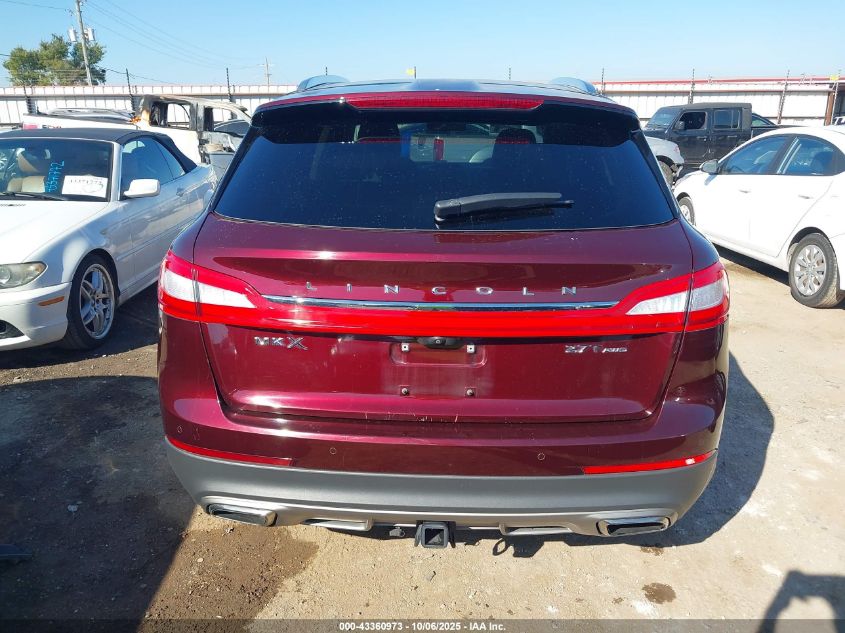 2017 Lincoln Mkx Reserve VIN: 2LMPJ8LP1HBL35748 Lot: 43360973