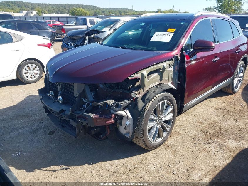 2017 Lincoln Mkx Reserve VIN: 2LMPJ8LP1HBL35748 Lot: 43360973