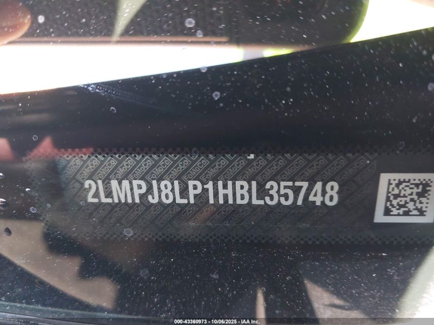 2017 Lincoln Mkx Reserve VIN: 2LMPJ8LP1HBL35748 Lot: 43360973