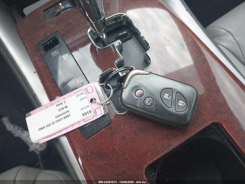 2006 Lexus Is 250 VIN: JTHCK262365002833 Lot: 43361013