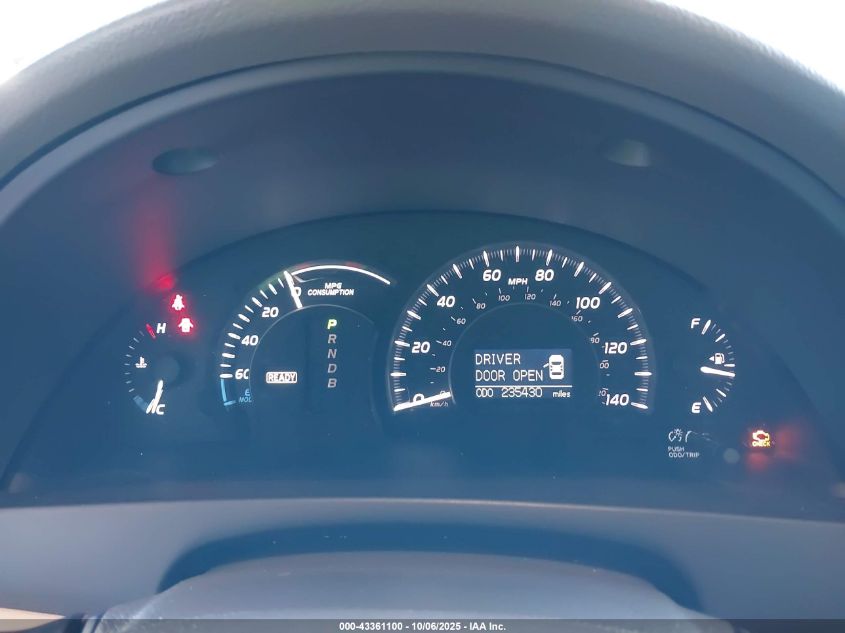 2009 Toyota Camry Hybrid VIN: 4T1BB46K79U086184 Lot: 43361100