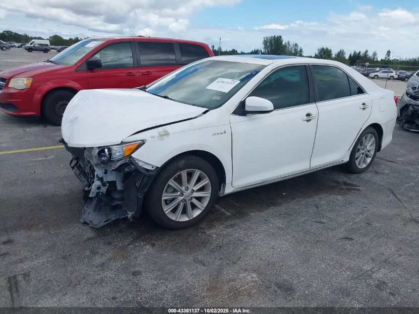 2013 Toyota Camry Hybrid Xle VIN: 4T1BD1FK8DU064874 Lot: 43361137