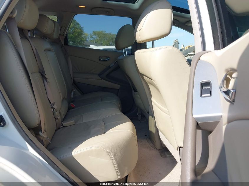 2009 Nissan Murano Sl VIN: JN8AZ18W09W147362 Lot: 43361236