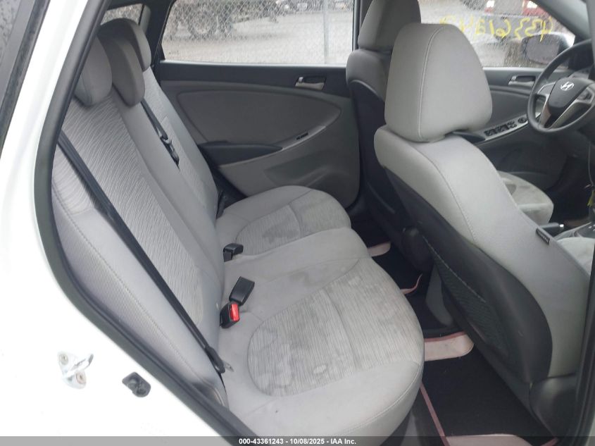 2017 Hyundai Accent Se VIN: KMHCT5AEXHU310166 Lot: 43361243