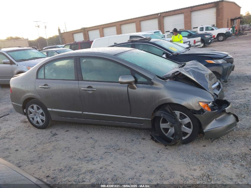 2008 Honda Civic Lx VIN: 2HGFA165X8H302050 Lot: 43361331
