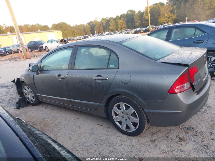 2008 Honda Civic Lx VIN: 2HGFA165X8H302050 Lot: 43361331