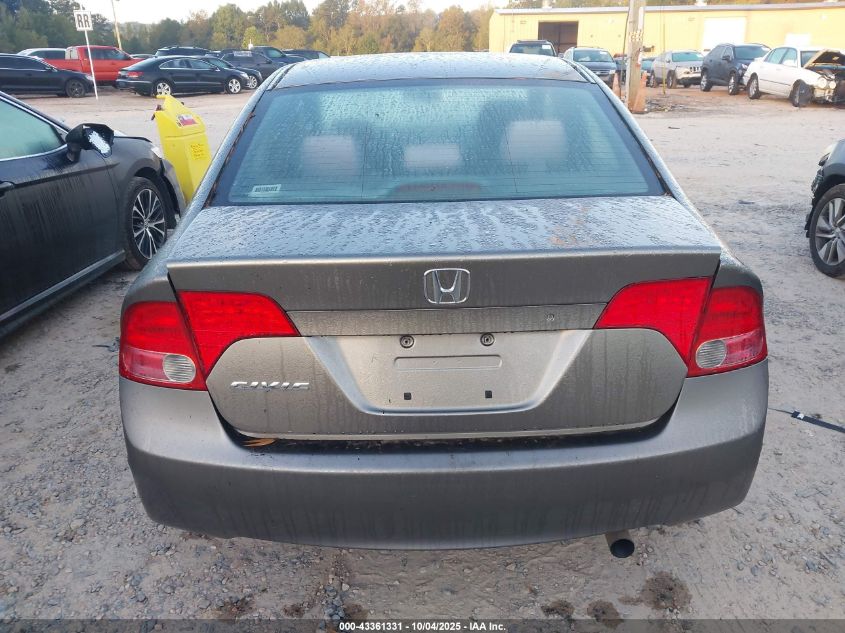 2008 Honda Civic Lx VIN: 2HGFA165X8H302050 Lot: 43361331