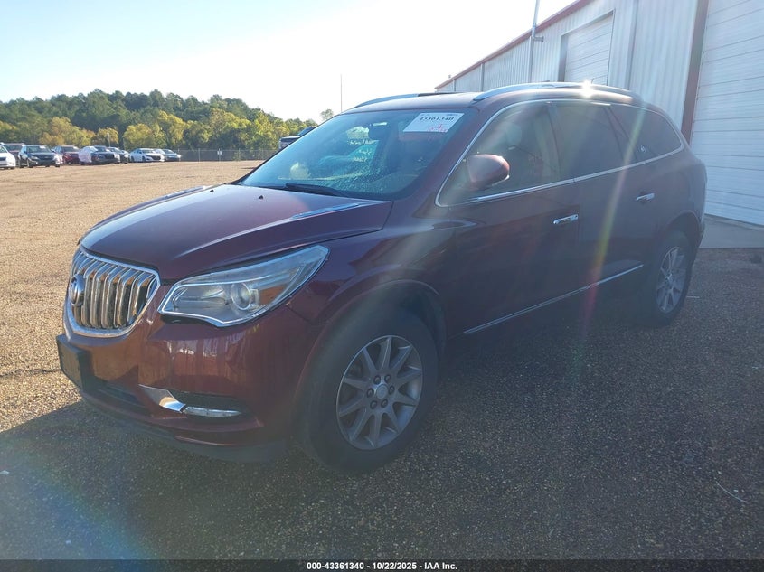 Vin: 5gakrbkdxfj135050, lot: 43856074, buick enclave leather 20152