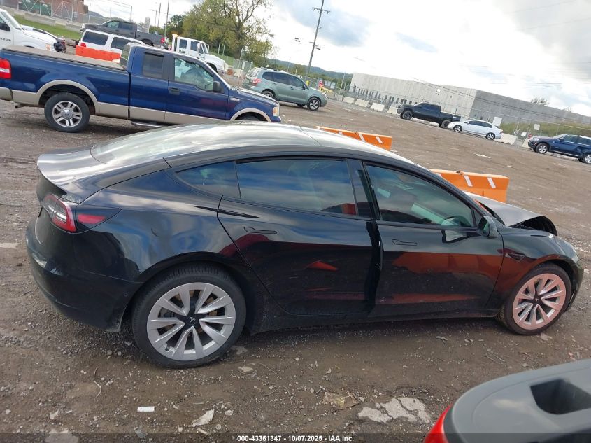 2021 Tesla Model 3 Standard Range Plus Rear-Wheel Drive VIN: 5YJ3E1EA7MF020520 Lot: 43361347