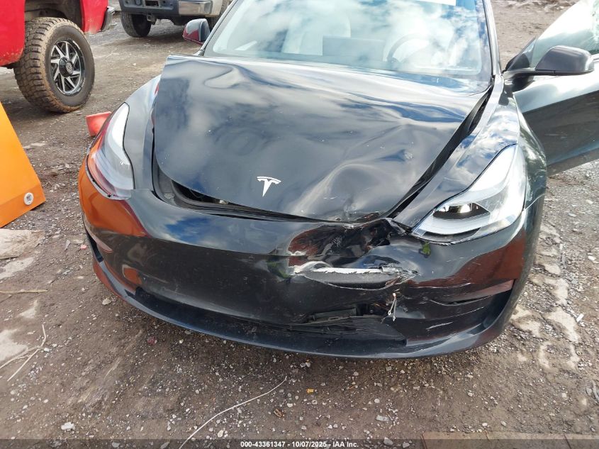2021 Tesla Model 3 Standard Range Plus Rear-Wheel Drive VIN: 5YJ3E1EA7MF020520 Lot: 43361347