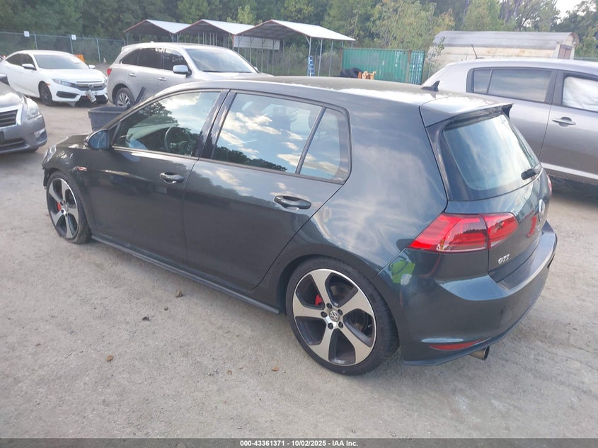 2015 VOLKSWAGEN GOLF GTI 2.0T AUTOBAHN 4-DOOR - 3VW4T7AU5FM009086