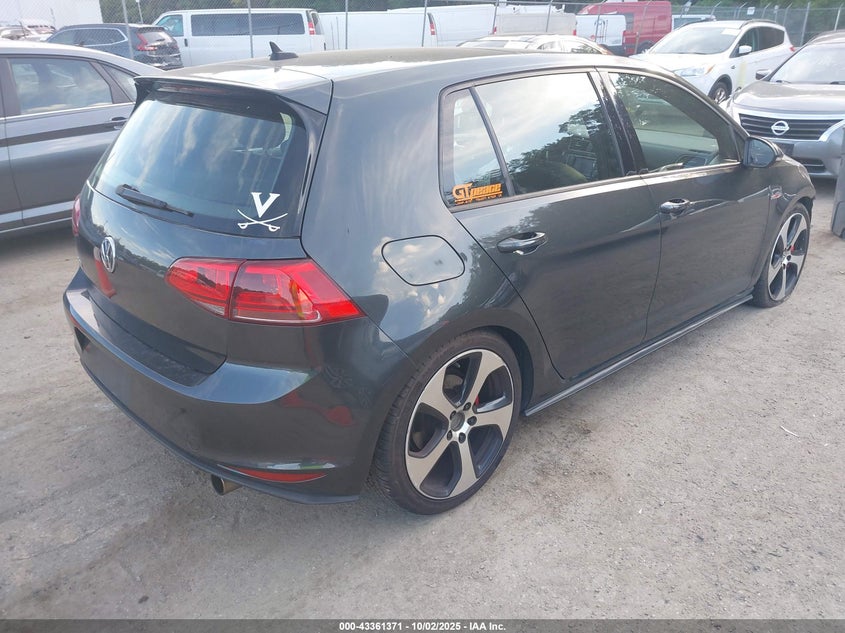 2015 VOLKSWAGEN GOLF GTI 2.0T AUTOBAHN 4-DOOR - 3VW4T7AU5FM009086