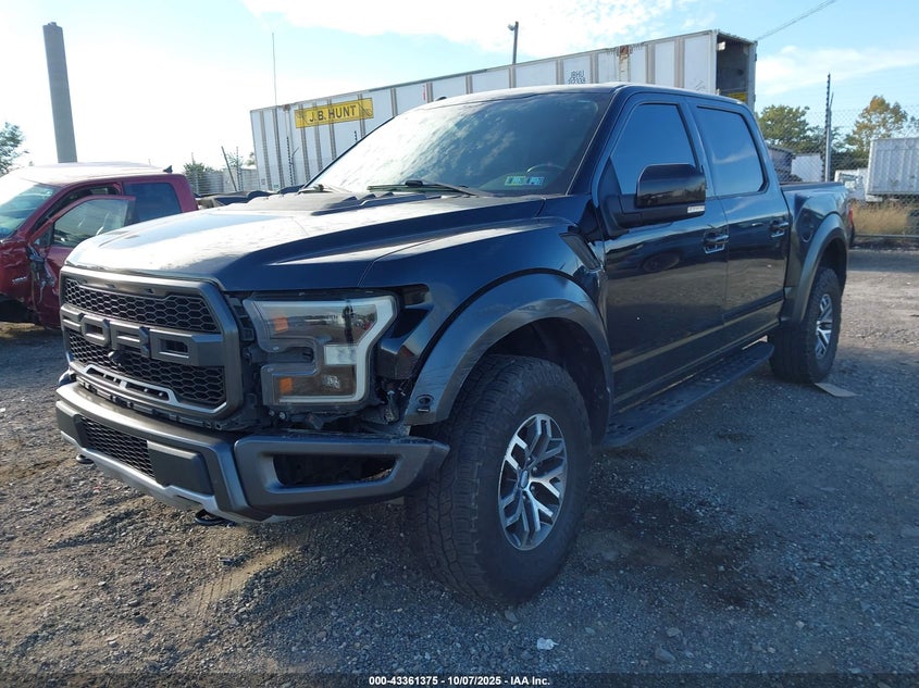 2017 Ford F-150 3.5 Raptor Black Lot 111043361375 Vin 1FTFW1RG2HFA62930