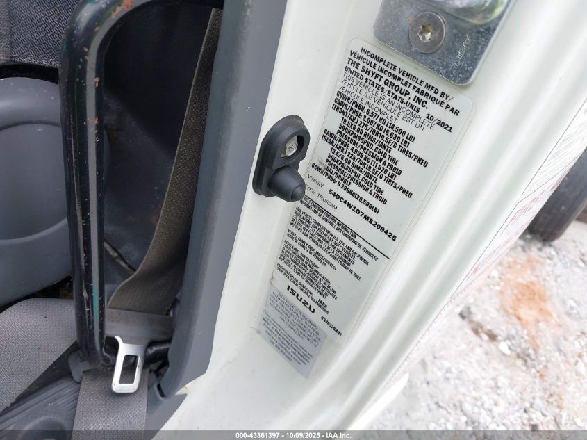 2021 Isuzu Npr Hd VIN: 54DC4W1D7MS209425 Lot: 43361397