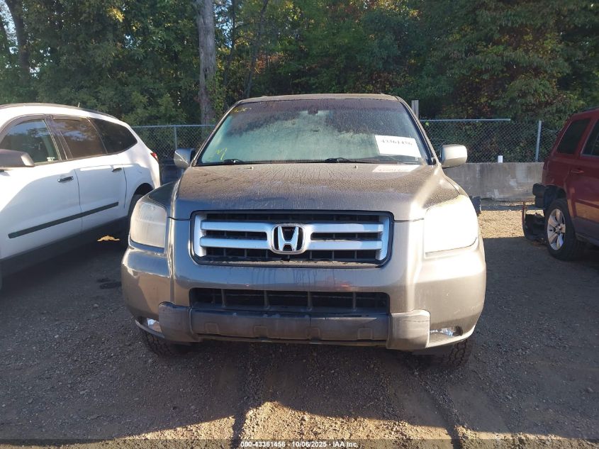 2007 Honda Pilot Ex-L VIN: 2HKYF18567H518599 Lot: 43361456