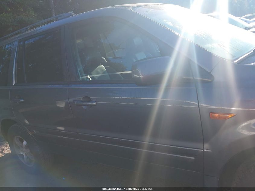 2007 Honda Pilot Ex-L VIN: 2HKYF18567H518599 Lot: 43361456