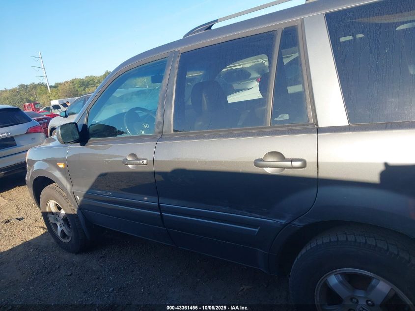 2007 Honda Pilot Ex-L VIN: 2HKYF18567H518599 Lot: 43361456