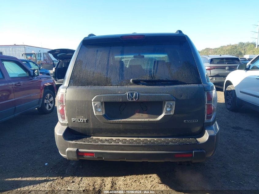 2007 Honda Pilot Ex-L VIN: 2HKYF18567H518599 Lot: 43361456