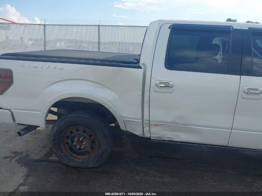 2011 Ford F-150 Lariat Limited VIN: 1FTFW1E64BFA55840 Lot: 43361471